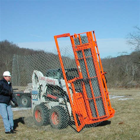 woven wire fence stretcher for skid steer|fencing attachments for skid steer.